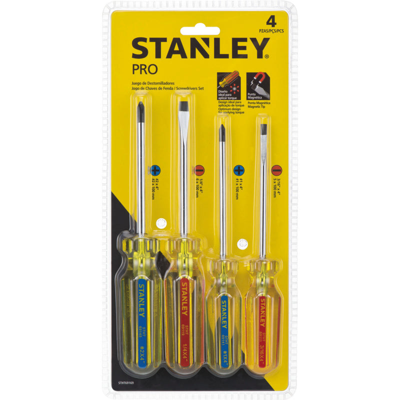 SET ATORNILLADOR STANLEY 4PZAS