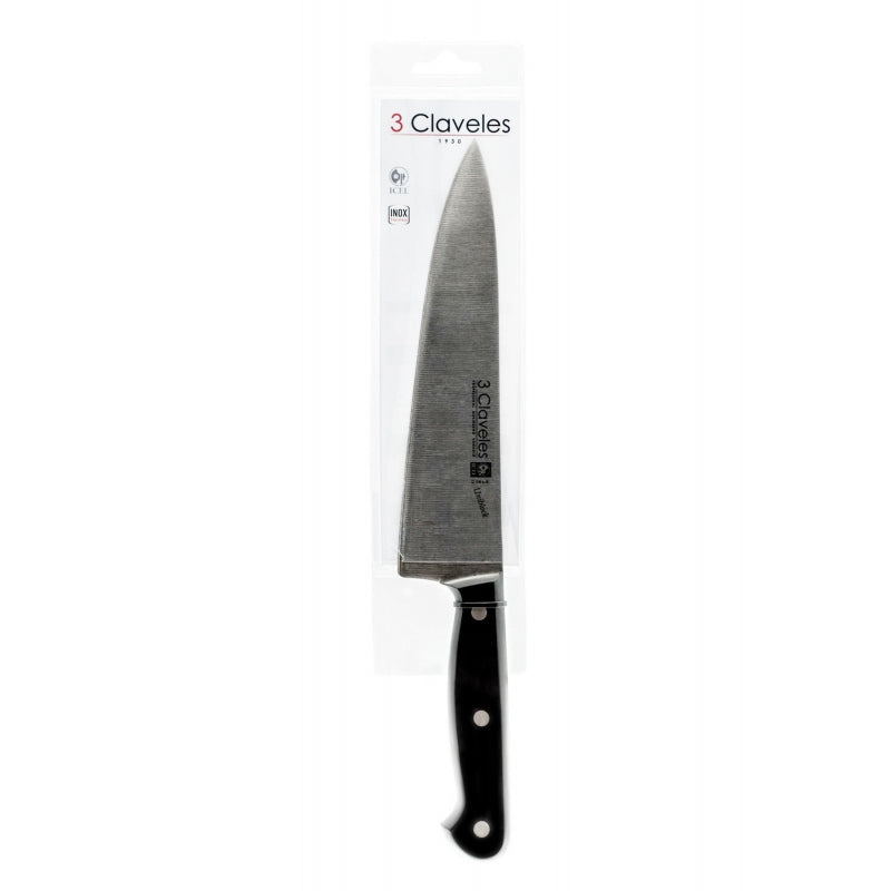 Cuchillo  Uniblock 20 cm cocinero. 3 Claveles