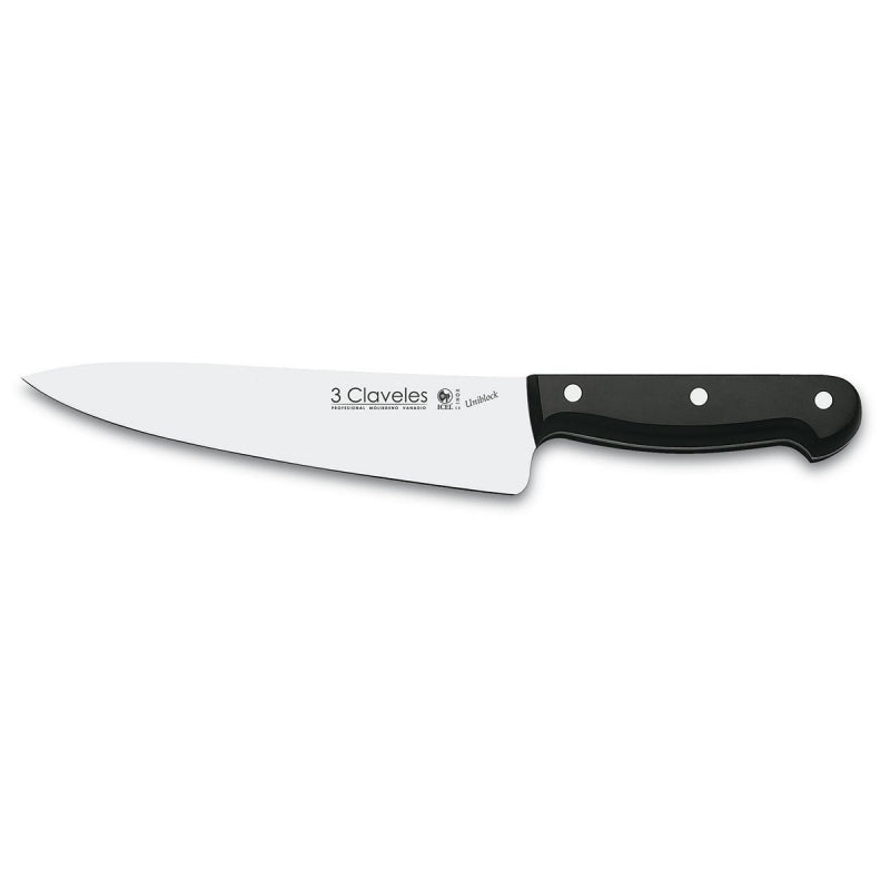 Cuchillo  Uniblock 20 cm cocinero. 3 Claveles