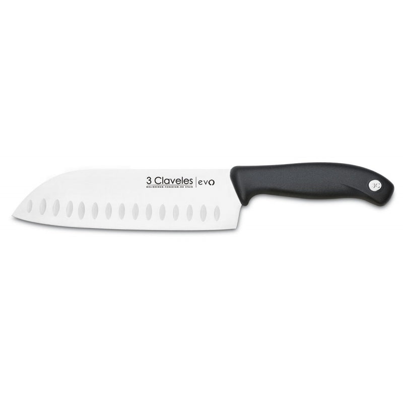 Cuchillo Santoku Alveolado Evo 3 Claveles.